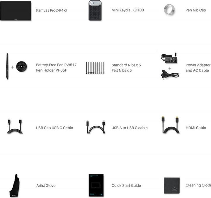 Actual product image Huion Tablet Kamvas Pro 24 (4K) (23.80", 5080 lpi)