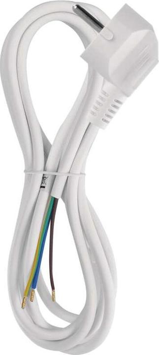 Actual product image Emos Mains cable PVC 3x 0.75mm2, 2m, white (2 m)