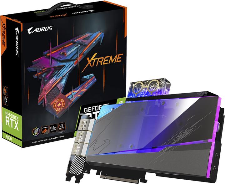 Gigabyte Aorus GeForce RTX 3090 Xtreme Waterforce WB 24G, 24576 MB GDDR6X (24 GB)