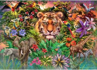 Actual product image Ravensburger Puzzle 1000 Tiger im Garten (1000 pieces)