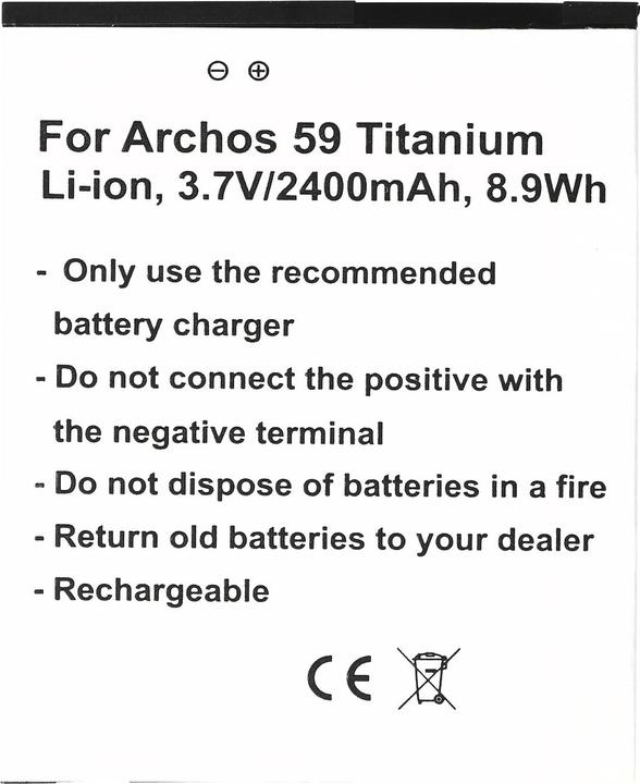 Produktbild AccuCell Akku Archos 59 Titanium, AC59TI