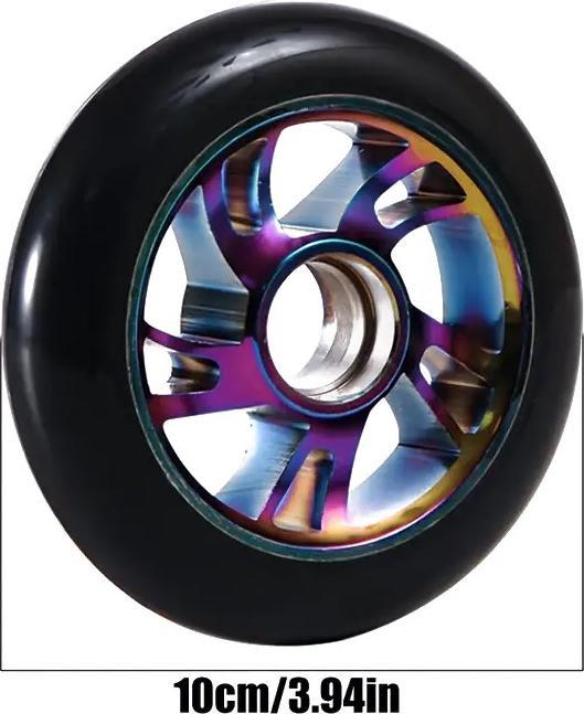 Produktbild Graw Jump Ramps 2 Stück Performance Scooter Räder 100mm, Metallic Colorful