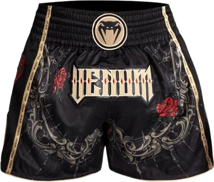 Produktbild Venum Santa Muerte 5.0 Muay Thai Shorts Deep Black Gold (S)