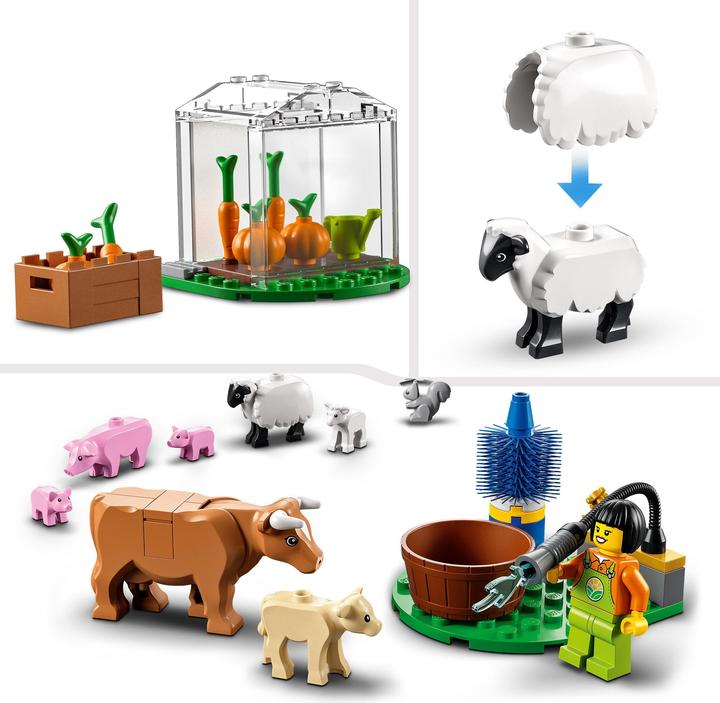Actual product image LEGO Farm with animals (60346, LEGO City)
