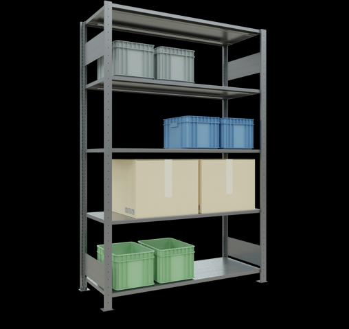 Immagine prodotto Schulte Lagertechnik Sistema di scaffalature di base senza viti MULTIplus150 con ripiani di lunghezza