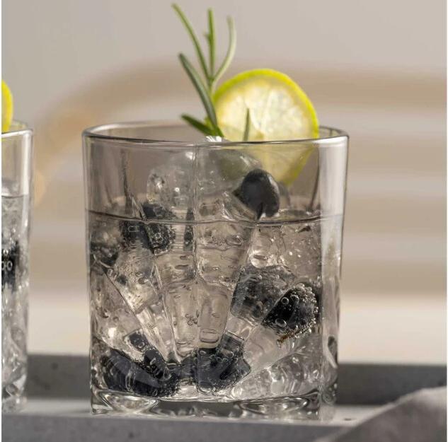 Immagine prodotto Leonardo Bicchiere da whisky Capri 330 ml, 4 pezzi, Grigio (3.30 dl, 4 x, Bicchiere da whisky)