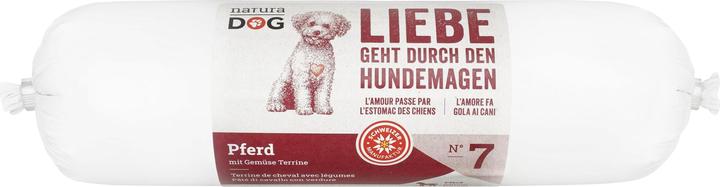 Actual product image NaturaDog Horse with vegetables terrine (Junior, Senior, Adult, 1 pcs., 400 g)