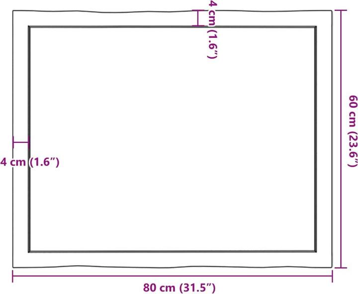 Actual product image VidaXL Chaim (80 x 60 x 6 cm)