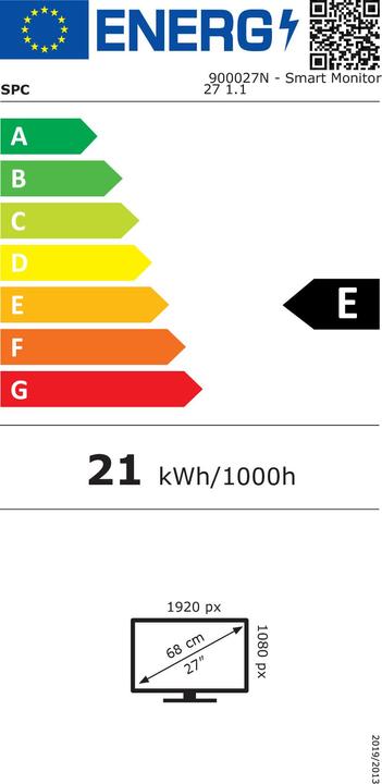 Label énergétique SPC 900027N (1920 x 1080 pixels, 27")