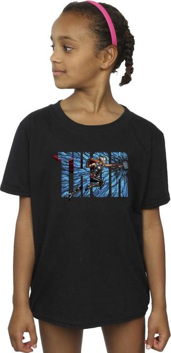 Image du produit - T-shirt THOR LOVE AND THUNDER SMASH - Fille (128)