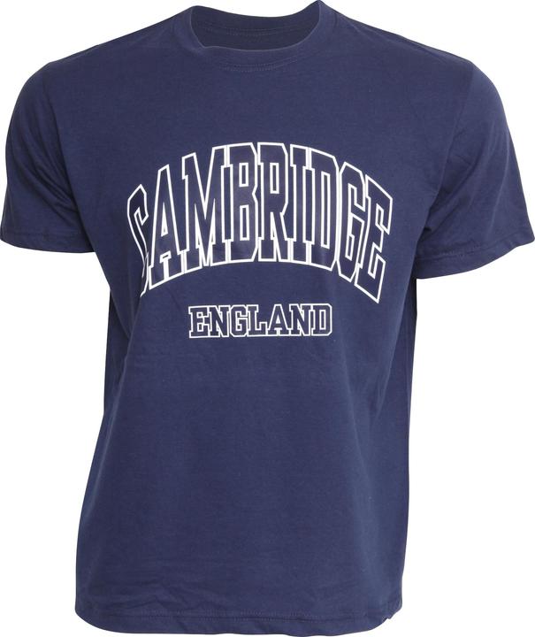 Actual product image Cambridge University T-shirt with CambridgeEngland print short-sleeved round neck (128, 130 B)