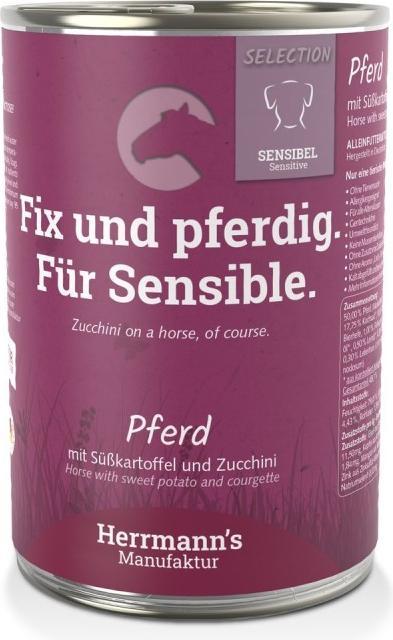 Produktbild Herrmanns Pferd mit Süsskartoffel und Zucchini (Adult, 1 Stk., 800 g)