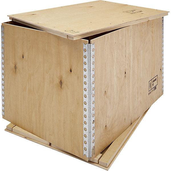 eurokraft basic Faltkiste aus Sperrholz ECONOMY (3 x)