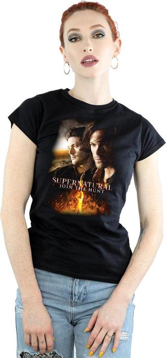 Actual product image Supernatural Womens/Ladies Poster Cotton T-Shirt (L)