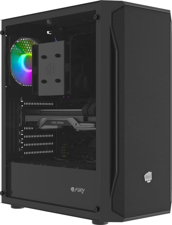 Produktbild Fury Obudowa OBUDOWA SHOBO SH4 RGB MIDI TOWER Z OKNEM CZARNA (ATX, mATX, Mini-ITX)