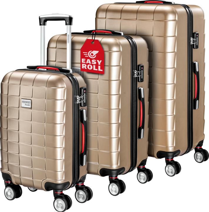 Monzana Set of 3 suitcases (105 l, M (50 - 90l), L (90 - 115l), XL (from 140l))