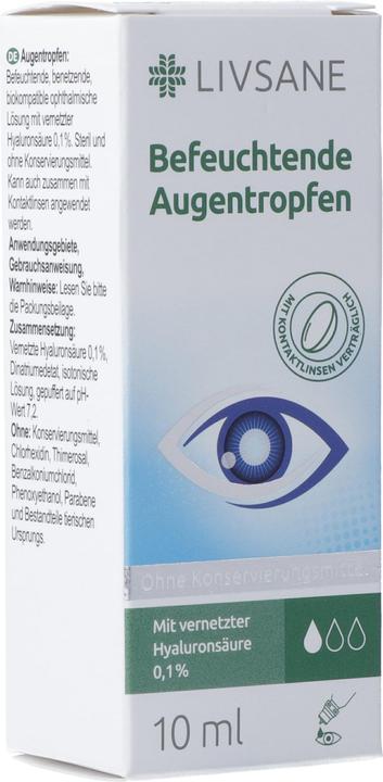 Produktbild Livsane Befeuchtende Augentropfen (10 ml, 10 ml Augentropfen)