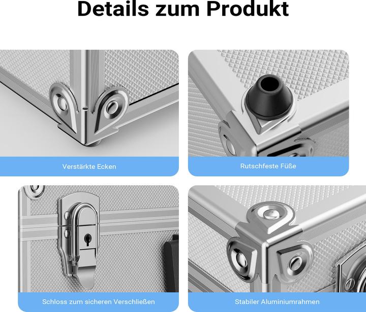 Actual product image Wiltec XPOtool Storage Case Toolbox 46x33x15.2 cm Flight Case Storing Tools, and Measurement Instruments