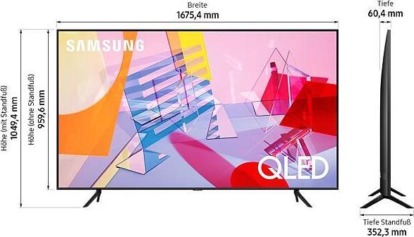Actual product image Samsung QE75Q60T (75", QLED, 4K, 2020)