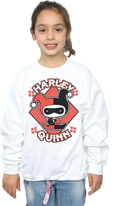 Immagine prodotto Chibi Harley Quinn Badge Felpa Ragazze (152, 158)