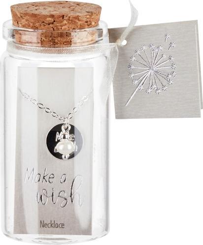 Image du produit HCA Collier - "Make a wish" - argenté - perle (Acier inoxydable, Perle)