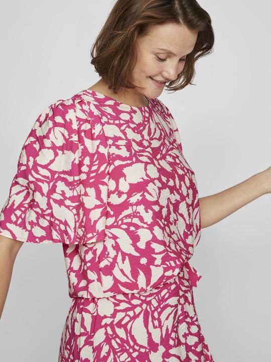 Actual product image Vila Round neck top with short sleeves (36)