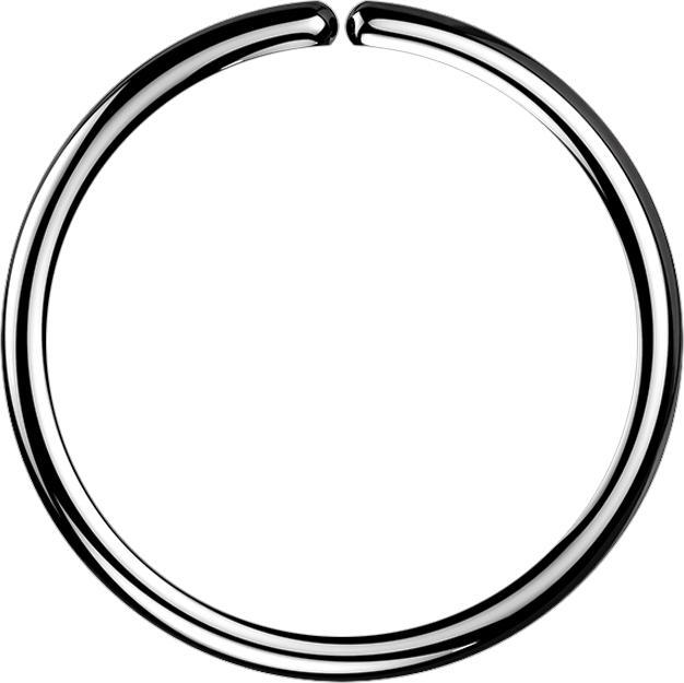 Produktbild Star Piercing Micro Piercing Ring schwarz (Chirurgenstahl 316L, ohne Messing)