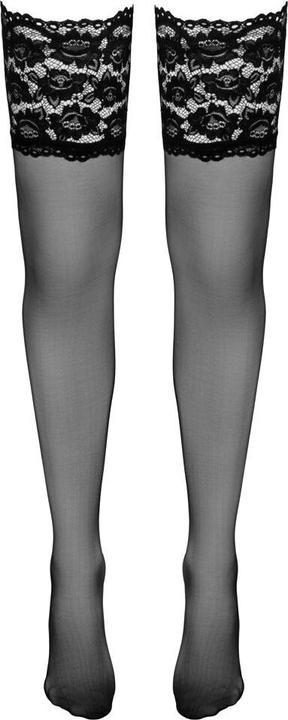 Actual product image Cottelli Collection Stockings with wide flower lace (XS)