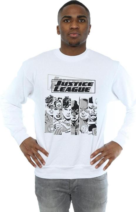 Actual product image Mens Justice League Stripes Sweatshirt (L)