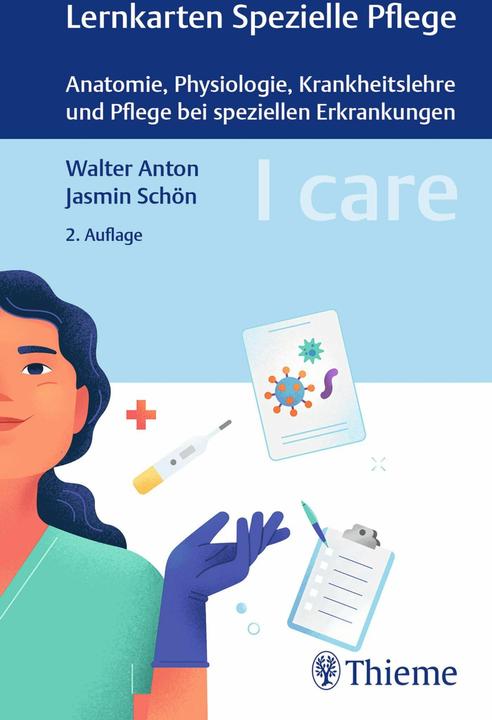 Produktbild I care Lernkarten Spezielle Pflege – Anatomie, Physiologie, Krankheitslehre und Pflege bei (Deutsch, Walter Anton, Jasmin Schön, 2024)