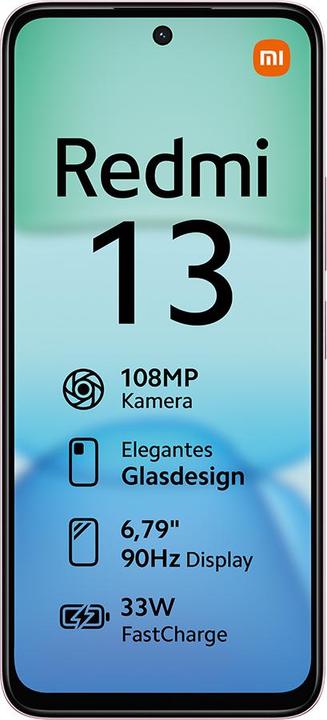 Actual product image Xiaomi Redmi 13 (128 GB, Pearl Pink, 6.79", Hybrid Dual SIM, 108 Mpx, 4G)