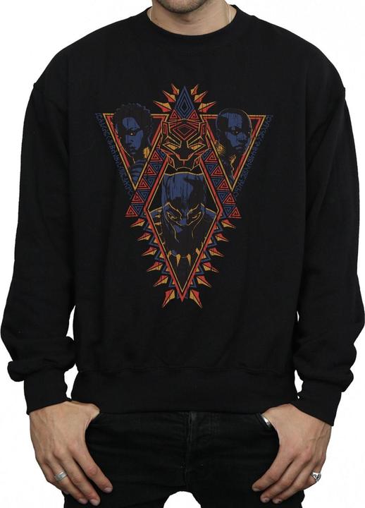 Immagine prodotto Felpa in cotone Black Panther Tribal Heads (3XL)