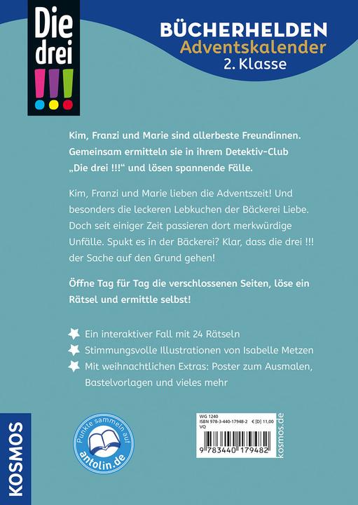 Energie-Label Kosmos Die drei!!! Bücherhelden 2 - Der Lebkuchen-Fall