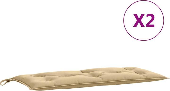 Produktbild VidaXL Gartenbank-Auflagen 2 Stk. Stoff (100 x 50 x 7 cm)