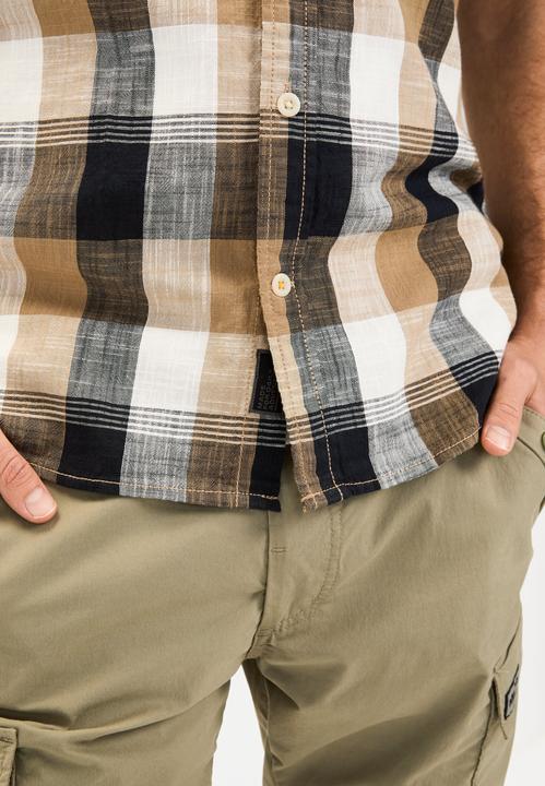 Image du produit Camel Active Kariertes Kurzarmhemd aus reiner Baumwolle (XXL)