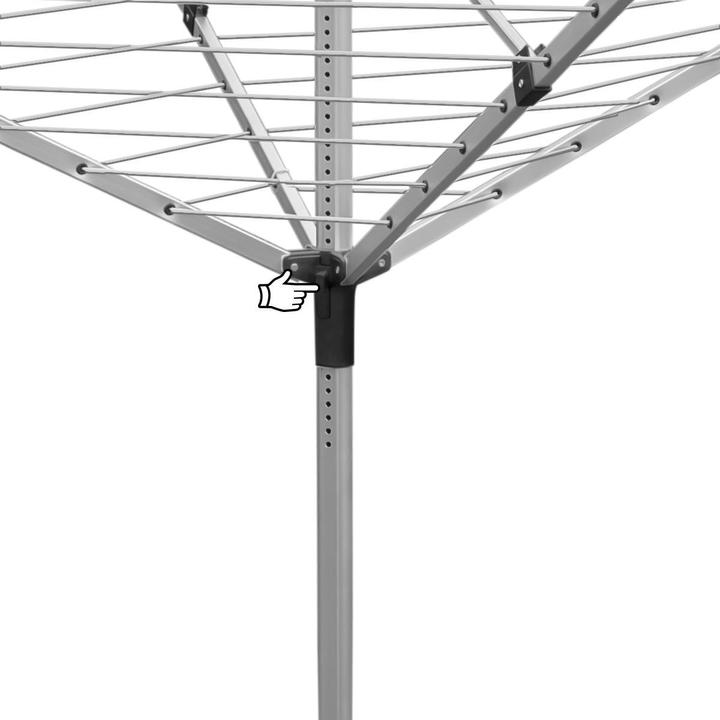 Actual product image Promis SU200 CAPRI four-arm garden laundry dryer (50 m)