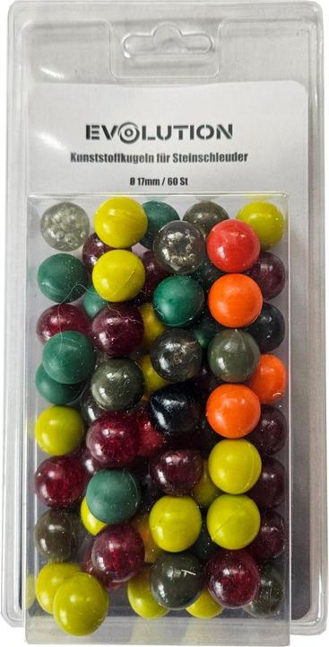 Actual product image Evolution Steinschleuder (17 mm) - 60 Kunststoffkugeln