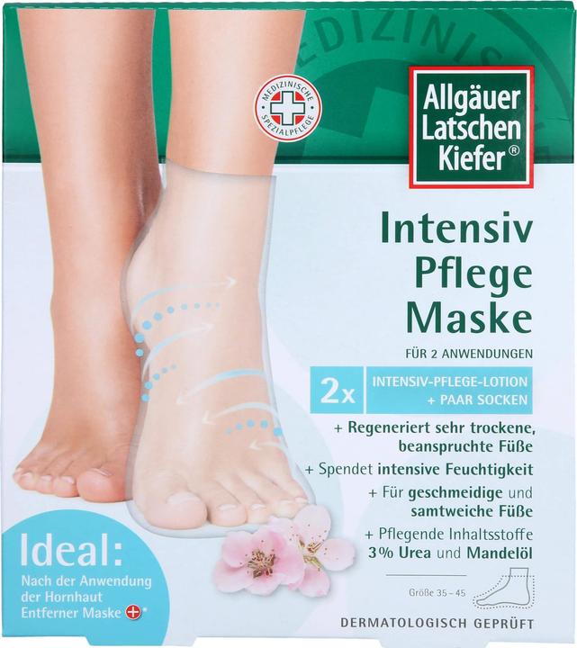 Allgäuer Maschera intensiva al pino mugo per la cura dei piedi secchi e stressati, 1 pz. (Crema piedi e gel piedi)