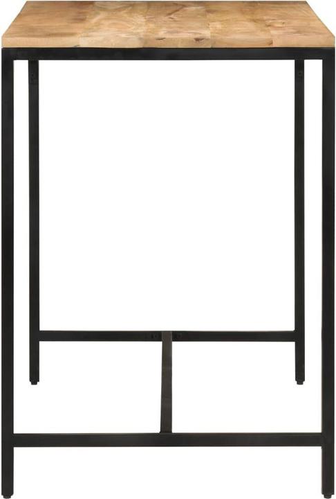 Immagine prodotto VidaXL Tavolo da pranzo in ferro e legno grezzo (110 x 55 x 75 cm)