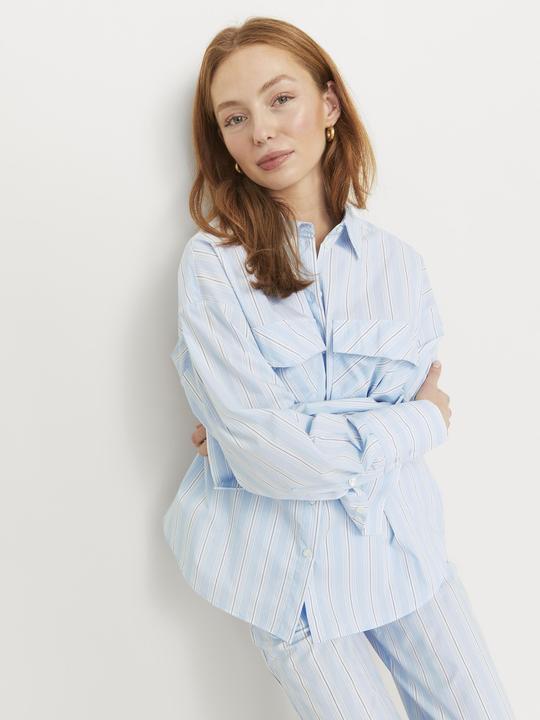 Produktbild JJXX Jxava Poplin Ls O-Size Pock Shirt Wvn Ln (M)