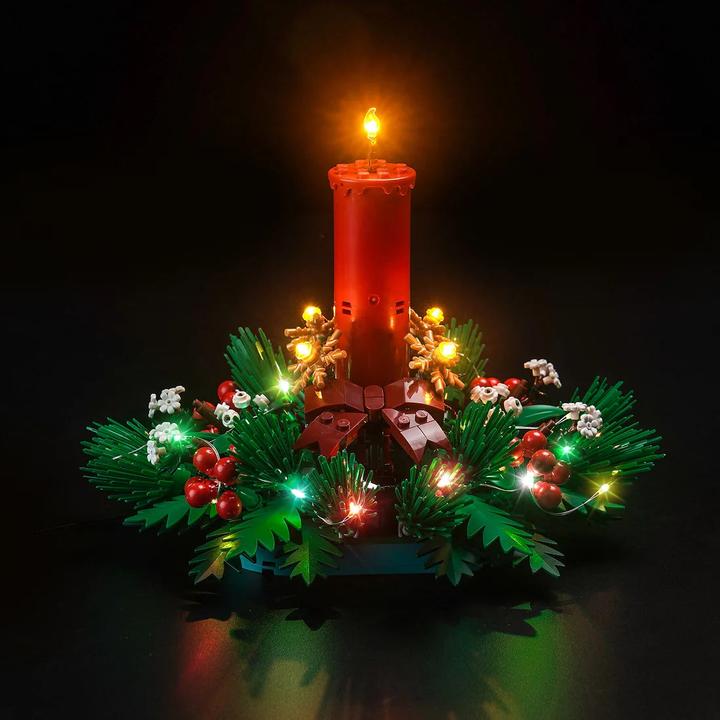 Produktbild BrickBling LED Licht Set für Lego Weihnachtsgesteck
