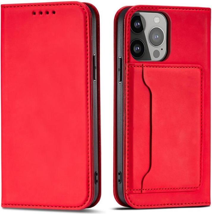 Immagine prodotto Hurtel Custodia a calamita per Samsung Galaxy S23 Ultra flip cover wallet stand rosso (Samsung Galaxy S23 Ultra)