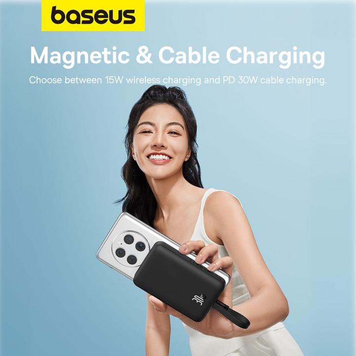 Immagine prodotto Baseus Powerbank Magnetic Mini 10000mAh 30W MagSafe (nero) (10000 mAh, 30 W, 37 Wh)