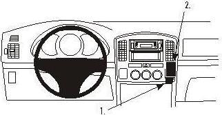 Brodit 853207 Car mount Suzuki Grand Vitara
