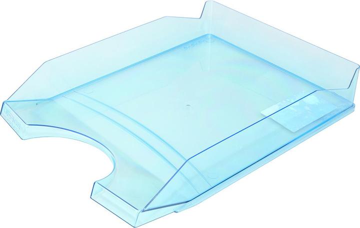 Image du produit Office Products Corbeille à courrier de bureau, polystyrène/pp, a4, bleu transparent (A4)