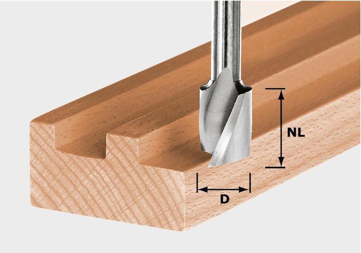 Actual product image Festool Spiral Groove Cutter HS Spi S8 D10/30