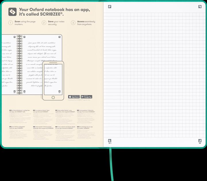 Produktbild Oxford Notizbuch "Signature", A5 (A5, Kariert, Harter Einband)