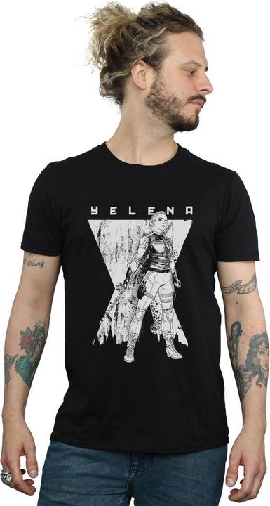 Actual product image Mens Black Widow Movie Yelena Romanoff Mono T-Shirt (4XL)
