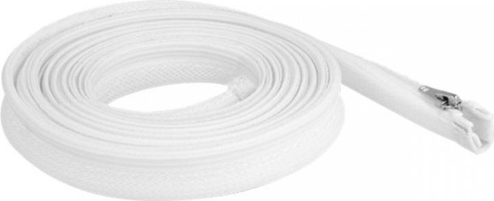 Produktbild Delock Geflechtschlauch mit Reissverschluss hitzebeständig 3 m x 20 mm weiss (Kabelschlauch, 300 cm)