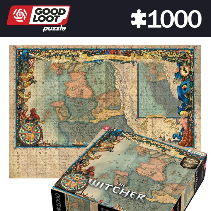 Immagine prodotto Good Loot Mappa di The Witcher: Regno del Nord - Puzzle (1000 pezzi)